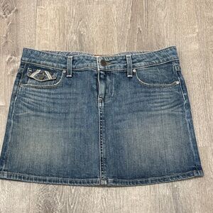 PAIGE Blue Denim Mini Skirt size 28